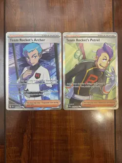 Pokemon Destined Rivals Team Rocket’s Archer & Petrel Lot of 2 NM/M PACK FRESH - Image 1