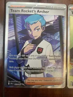 Pokemon Destined Rivals Team Rocket’s Archer & Petrel Lot of 2 NM/M PACK FRESH - Image 2