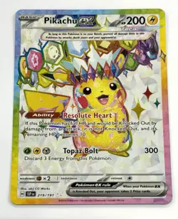 Pikachu Ex - 219/191 - Ultra Rare - Surging Sparks SSP - NM/M - Pokemon - Image 1
