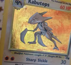 Pokemon TCG Kabutops 9/62 Fossil Unlimited Holo Rare English WOTC 1999 - Image 4