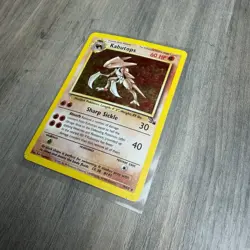 Pokemon TCG Kabutops Holo Rare Unlimited Card Fossil 9/62 HP - Image 2