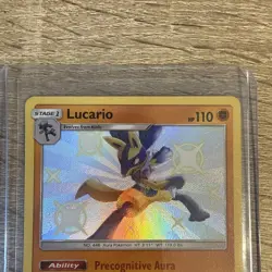 Pokemon TCG Lucario Hidden Fates SV22/SV94 Holo Shiny Holo Rare Near Mint - Image 4