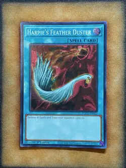 Yugioh Harpie’s Feather Duster EGO1-EN022 Super Rare 1st Ed NM - Image 1