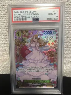 PSA10 SP OP03-112 R CHALLOTTE PUDDING One Piece Card Game BANDAI Japanese - Image 1