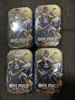 4x One Piece Tin Pack Set Vol. 2 Sabo Factory Sealed💥 - Image 1