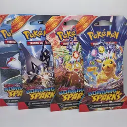 Pokemon TCG Surging Sparks Sleeved Booster Blister *Lot Of 4* Art Set Sealed NEW - Image 1