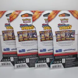 Pokemon TCG Surging Sparks Sleeved Booster Blister *Lot Of 4* Art Set Sealed NEW - Image 2