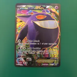 Pokemon TCG XY Phantom Forces Gengar EX Full Art Ultra Rare Card 114/119 - Image 1