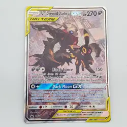 UMBREON & DARKRAI GX 2021 POKEMON TCG SUN & MOON TAG TEAM #SM241 - LP - Image 1