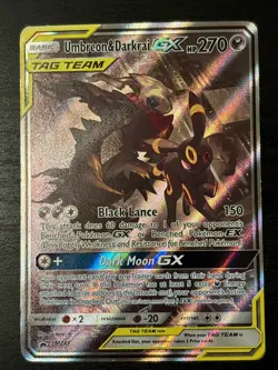 Pokemon TCG Sun & Moon Promo Umbreon & Darkrai GX SM241 TAG TEAM Lp(-) - Image 1
