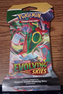 2021 Pokemon Evolving Skies Sleeved Booster Pack Factory Sealed - Image 1
