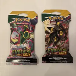 2021 Pokemon Evolving Skies Sleeved Booster Pack Factory Sealed - Image 1