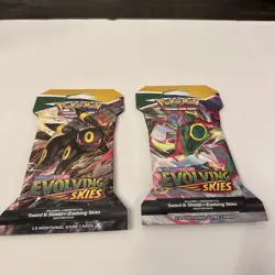 2021 Pokemon Evolving Skies Sleeved Booster Pack Factory Sealed - Image 5