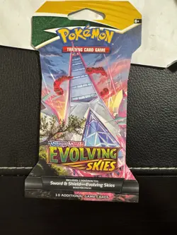 2021 Pokemon Evolving Skies Sleeved Booster Pack Factory Sealed - Image 1