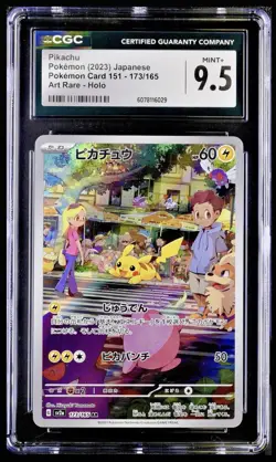 Pokemon 151 2023 sv2a Pikachu Art Rare Holo 173/165 Graded TCG CGC 9.5 Mint+ - Image 1