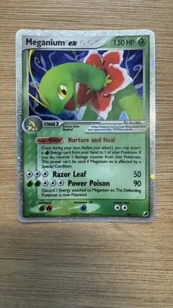 Meganium ex 106/115 Holo Rare EX Unseen Forces MP Pokemon Card - Image 1