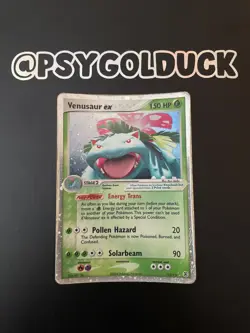 Pokemon Card - Venusaur Ex - 112/112 - Played Leaf Green Fire Red V RARE - Image 1
