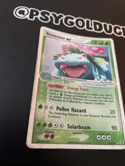Pokemon Card - Venusaur Ex - 112/112 - Played Leaf Green Fire Red V RARE - Image 2