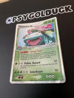 Pokemon Card - Venusaur Ex - 112/112 - Played Leaf Green Fire Red V RARE - Image 3