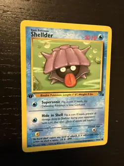 Lot Of (4) 1st Edition Pokemon Fossil NM Grimer Shellder Geodude Ekans Cards - Image 4