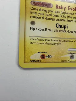 Mysterious Treasures Pokemon TCG Pichu 93/123 Non Holo - Image 3