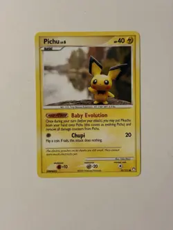 Pokemon TCG Pichu Card 93/123 Diamond & Pearl Mysterious Treasures 2007 - NM! - Image 2