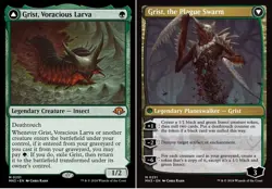 MTG Grist, Voracious Larva // Grist, the Plague Swarm - Foil, Modern Horizons 3, - Image 1