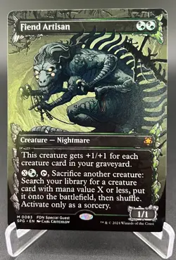 Fiend Artisan (Showcase, Regular, #83, NM) Special Guests (SPG), MTG - Image 1