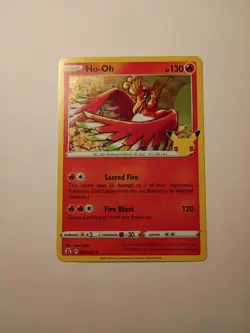 Ho-Oh 1/25 Holo Rare 25th Anniversary Celebrations Pokemon TCG - Image 1