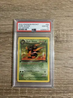 2000 Pokemon Rocket Dark Gloom 1st Edition #36 PSA GEM MINT 10 - Image 1