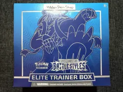 Pokemon TCG Sword & Shield Battle Styles BLUE ETB Elite Trainer Box NEW Sealed - Image 1