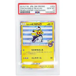 Pokemon Center Promo Japanese Holo Yokohama's Pikachu 283/SM-P PSA 10 GEM MINT - Image 1