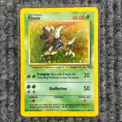 Vintage Pokemon Jungle Pinsir 9/64 Holo Rare LP Great Condition - Image 1