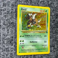 Vintage Pokemon Jungle Pinsir 9/64 Holo Rare LP Great Condition - Image 3