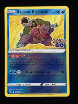 Radiant Blastoise 018/078 Pokemon Pokemon GO 🔥🔥🔥 - Image 1