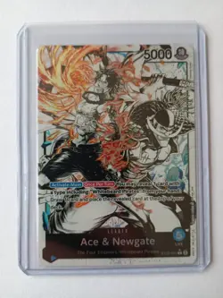 One Piece TCG Ace and Newgate Leader ST22-001 Alt Art Parallel - Image 3
