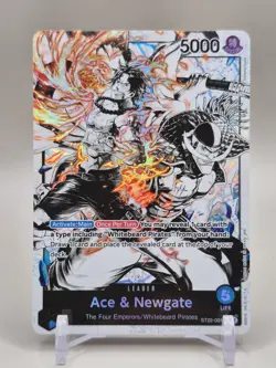 One Piece Ace & Newgate Black And White St22-001 Leader - Image 1