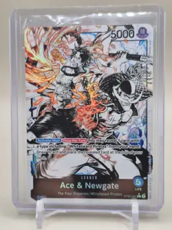 One Piece Ace & Newgate Black And White St22-001 Leader - Image 4