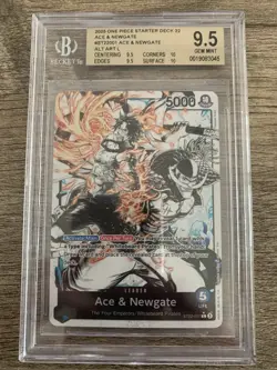 2025 One Piece Starter Deck Ace And Newgate Alt Art St22-001 Free Shipping - Image 1