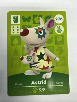 Astrid # 276 Animal Crossing Amiibo Card Horizon Series 3 MINT NEVER SCANNED! - Image 1