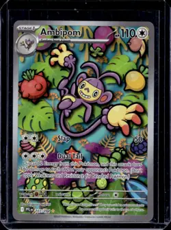 2025 Pokemon Phantasmal Flames Ambipom Illustration Rare #107/094 - Image 1