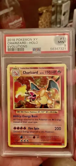 Charizard 2016 Pokemon XY Holo Evolutions #11/108 PSA 9 MINT 📈✨ - Image 1