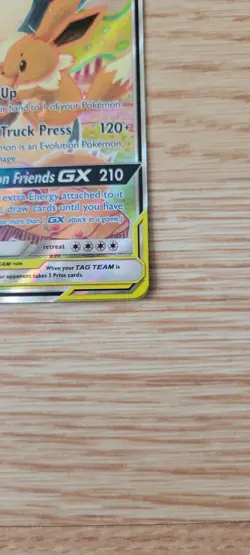 FULL ART Eevee & Snorlax GX ULTRA RARE SM Tag Team Up SM169 Pokemon Promo NM - Image 2