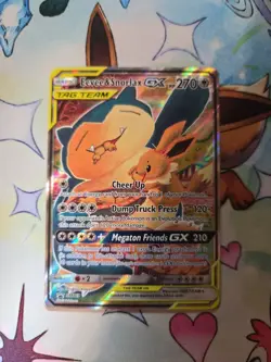 EEVEE & SNORLAX GX SM169 PROMO SM BLACK STAR PROMOS POKEMON HP - Image 1