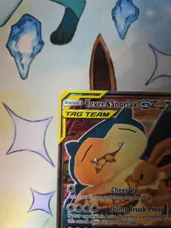 EEVEE & SNORLAX GX SM169 PROMO SM BLACK STAR PROMOS POKEMON HP - Image 2