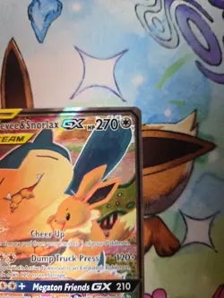 EEVEE & SNORLAX GX SM169 PROMO SM BLACK STAR PROMOS POKEMON HP - Image 3