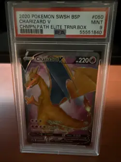 Pokemon Charizard V SWSH050 SWSH: Sword & Shield Black Star Promo - PSA 9 - Image 1