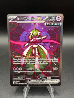 Iron Valiant Ex 157/131 Special Illustration Rare Pokemon Prismatic Evolutions - Image 1