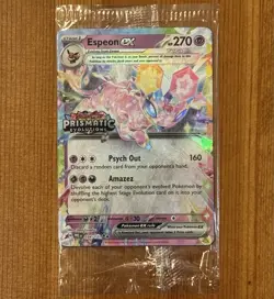 Espeon ex 034/131, Sealed Stamped Promo, Prismatic Evolutions, Surprise Box, NM - Image 1