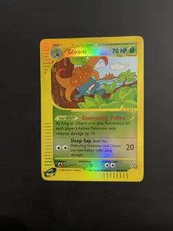 Pokemon TCG Gloom Reverse Holo Card 49/147 Aquapolis 2003 - Image 1